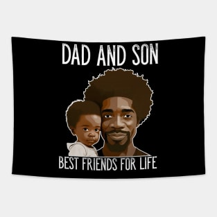 Father And Son Best Friends For Life Father's Day Gift Tapestry