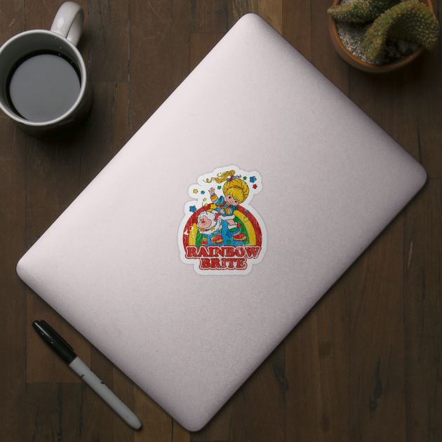 Distressed Rainbow Brite - Rainbow Brite - Sticker