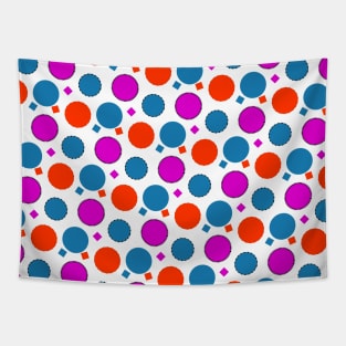 Colorful Circle Pattern Tapestry