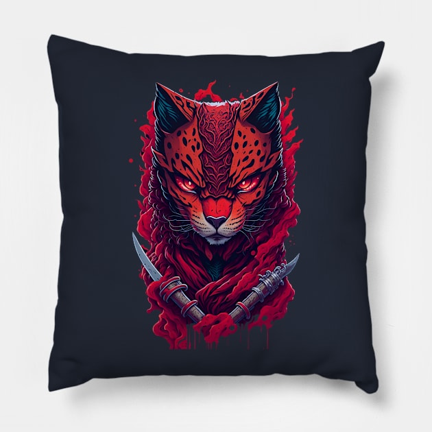 Shinobi Beast - Diseños de animales ninjas Pillow by Shinobi Beast