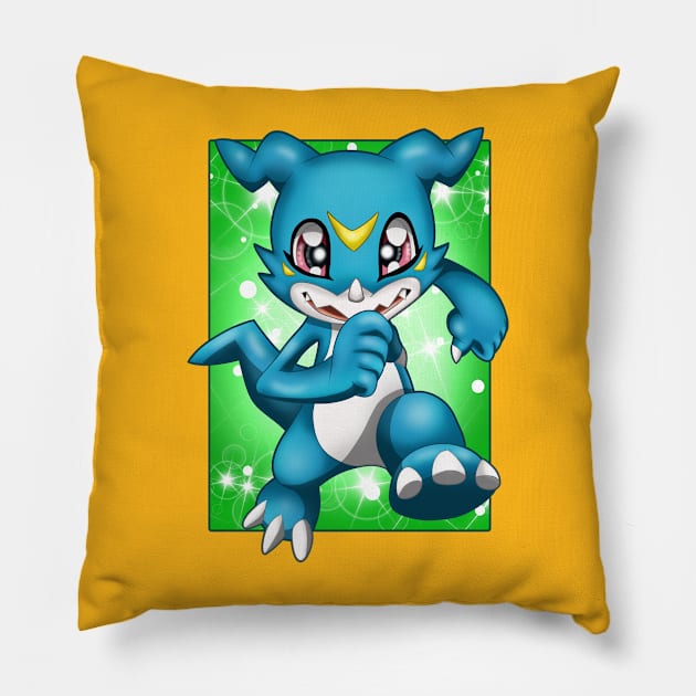 Veemon Pillow by La Casa del Otaku