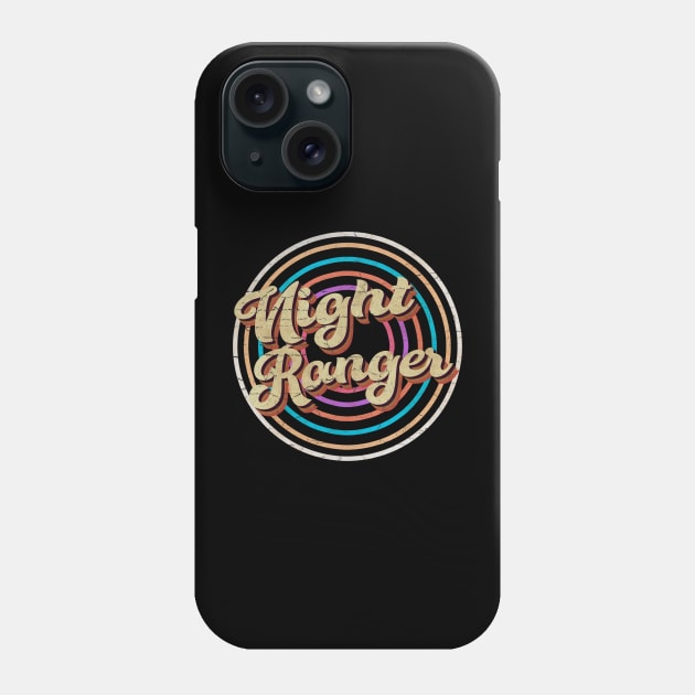 vintage circle line color Night Ranger Phone Case by KirikKikuk.Store