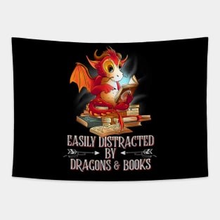 easily distracted by Dragon and Books nerds Tapestry