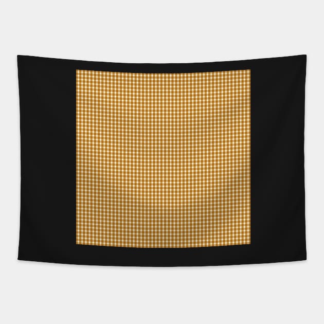 Gingham Pattern - Turmeric Tapestry by AmyBrinkman