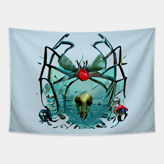 Large Spider Fly Tapestry by Bespired