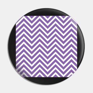 Lavender and White Chevron Pattern Pin