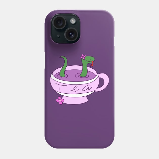 Snake Tea Phone Case by saradaboru