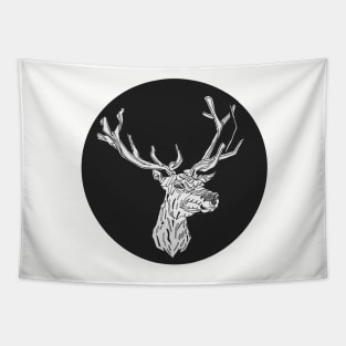 Geo Deer Tapestry