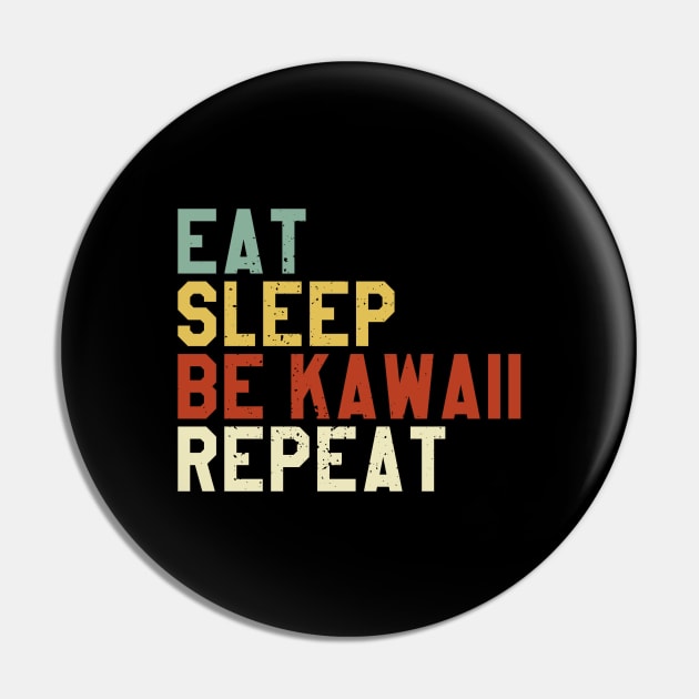 Kawaii Anime Girl Gift I Eat Sleep Anime Repeat Pin by Alex21