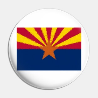 Low Poly Arizona Flag Pin