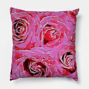 Pink rose Pillow