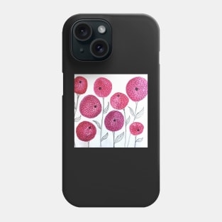 Pink Dahlias Phone Case