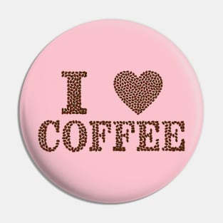 I live coffee Pin