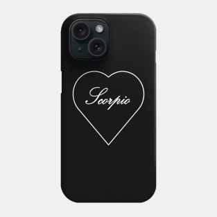 Scorpio Zodiac Heart Phone Case