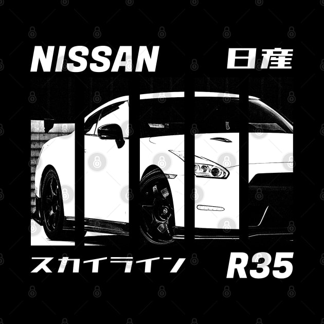 NISSAN GT-R R35 Black 'N White 3 (Black Version) by Cero