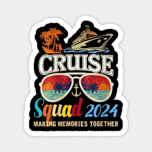 Cruise Squad 2024 Summer Vacation Matching Family Magnet