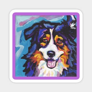 Australian shepherd Aussie Bright colorful Pop Art Magnet