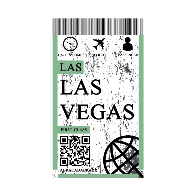 Las Vegas flight ticket boarding pass abstract by 