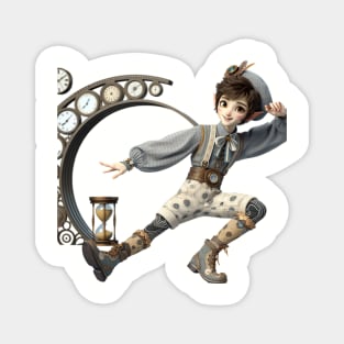 Time Traveler Elf Magnet