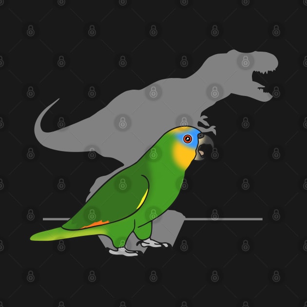 T-rex Orange winged Amazon Parrot by FandomizedRose