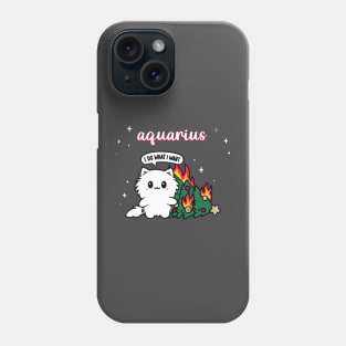 Aquarius Persian Cat Christmas Holiday Phone Case