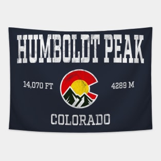 Humboldt Peak Colorado 14ers Vintage Athletic Mountains Tapestry