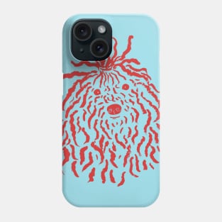 Puli (Sky Blue and Red) Phone Case