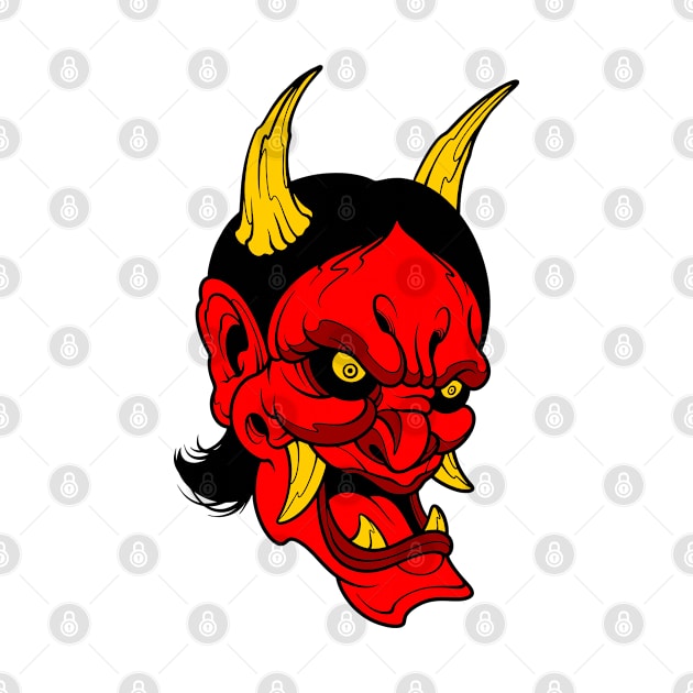 oni demon mask by TOSSS LAB ILLUSTRATION