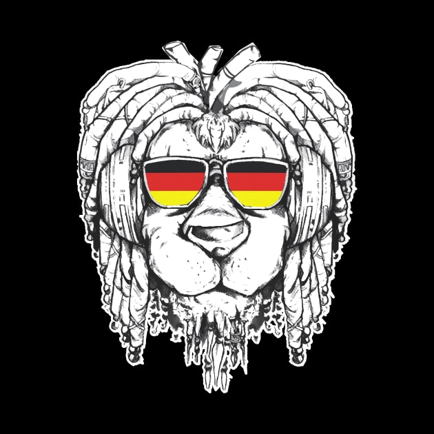 Rasta Reggae Lion Germany Gift Rastafari by Pummli