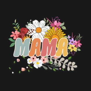 Comfort Colors® Retro floral Mama T-Shirt