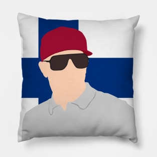 Kimi Raikkonen Face Art - Flag Edition Pillow