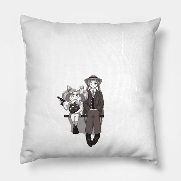 Paper Moons Pillow by sillywhims