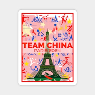 Team China - Paris 2024 Magnet