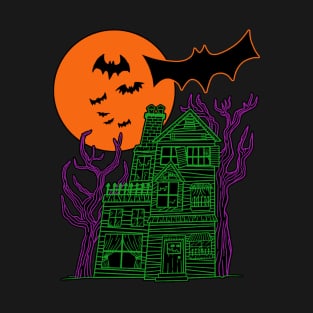 Neon Haunted House T-Shirt