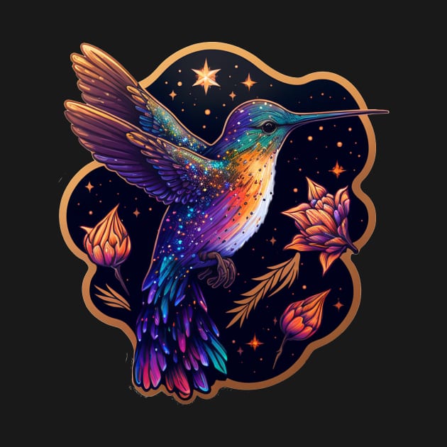 Hummingbird among the Stars 3 by SCHummingbirds