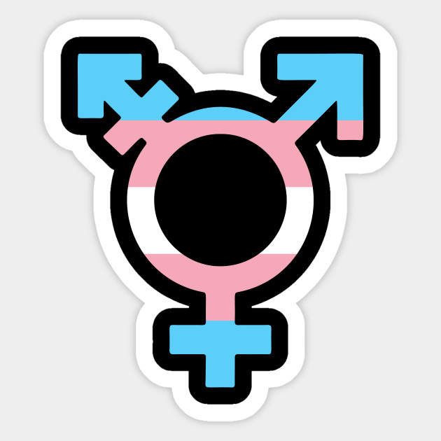 Transgender Symbol Flag - Transgender Pride - Sticker ...