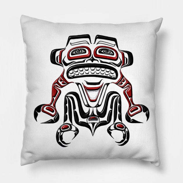 Tribal Sasquatch Pillow by SmartCraftCo