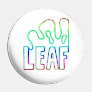 colored word leaf with tree leaf outline Pin