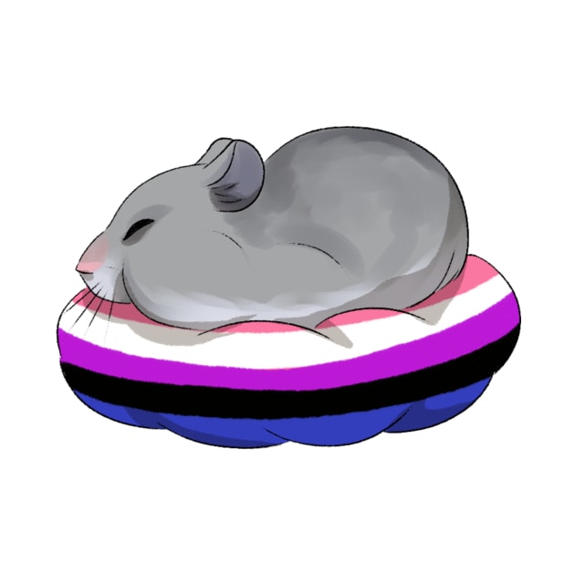 genderfluid hamster by gaypompeii
