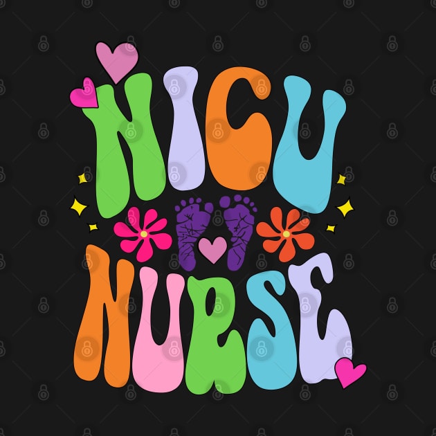 Groovy NICU Nurse Intensive Care Unit Neonatal Nurse Gift by Funkrafstik