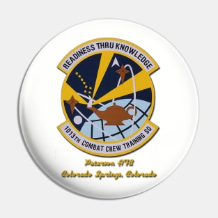 Vintage 1013th Combat Crew Training Squadron Pin