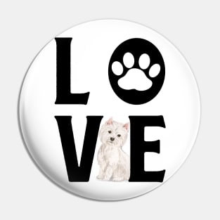 Dog Love - Westie Pin