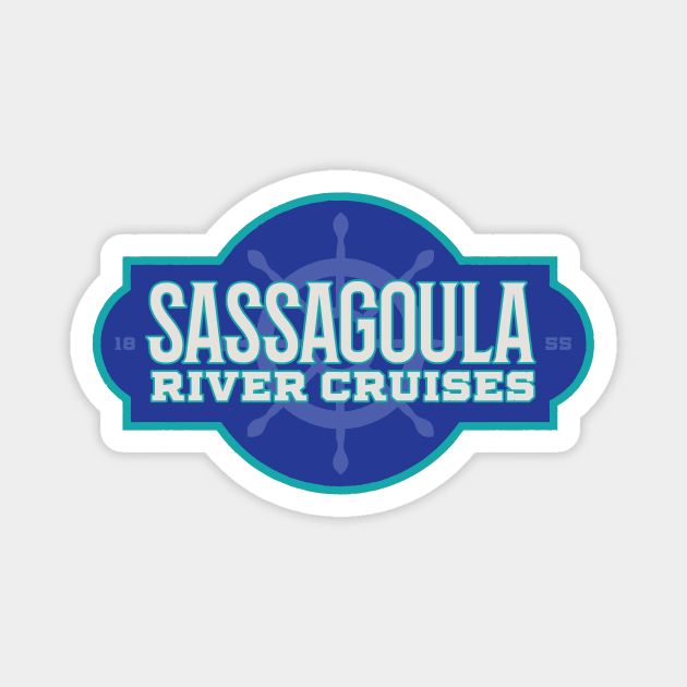 Sassagoula River Cruises Magnet by GoAwayGreen