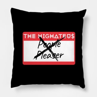 People Pleaser Name Tag Pillow