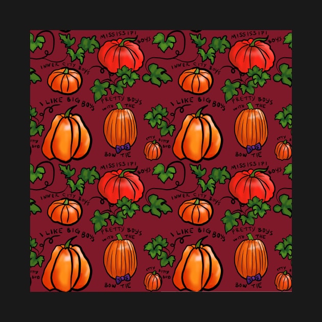 Boys Pumpkins Burgundy by JamieWetzel