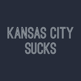 Kansas City Sucks (Silver Text) T-Shirt