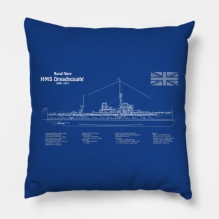 HMS Dreadnought ship plans - AD Pillow