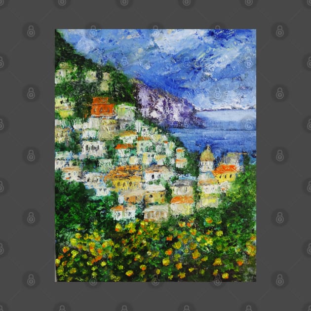 Positano Landscape by IGDecorArt