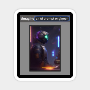 Imagine an AI prompt engineer Magnet