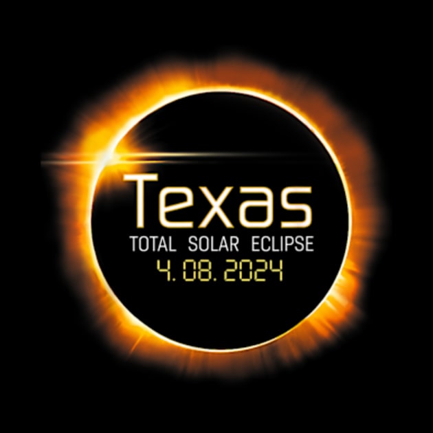 2024 Solar Eclipse Texas USA by Sea Planet With Fish